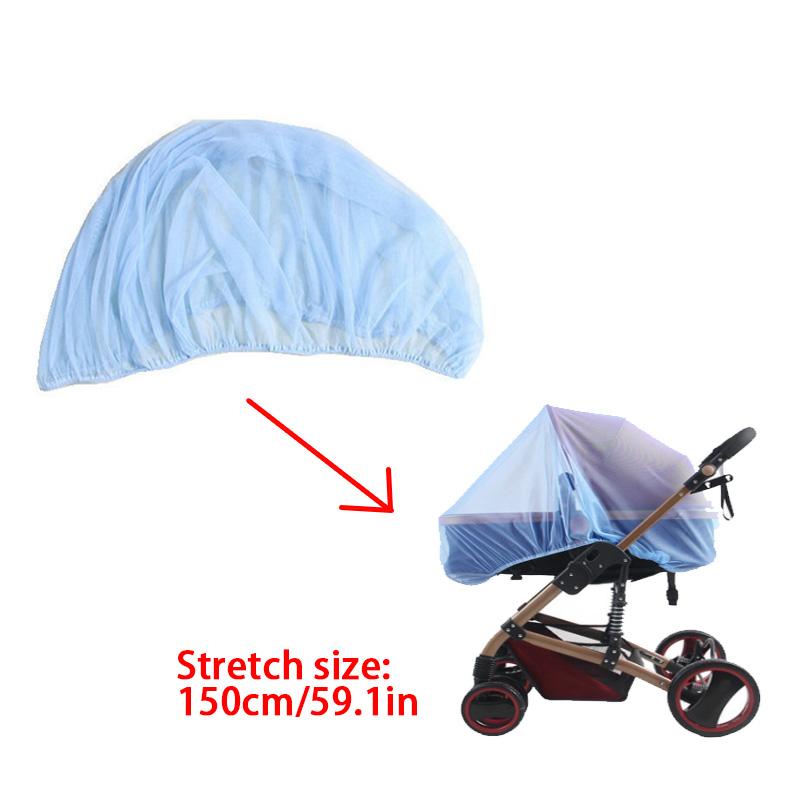 Product Introduction of 1PC Fashion Baby Stroller Insect Shield Net Infants Protection Mesh Mosquito Net Colorful Handmade Safe 10