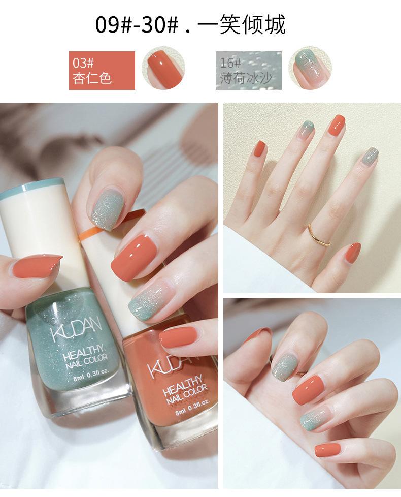 Product Introduction of Sơn Móng Tay Không Nướng, Nhanh Khô, Lâu Trôi, Không Lột, Không Thấm Nước, Màu Trắng, Không Rách 20