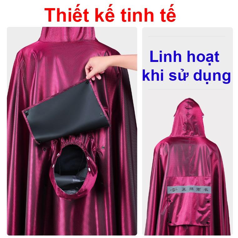 Product Introduction of (TẶNG KHĂN LAU -Ảnh thật) Áo mưa 2 đầu cỡ lớn, áo mưa xe máy phủ kín toàn thân không thấm nước Trùm Xe Máy 10
