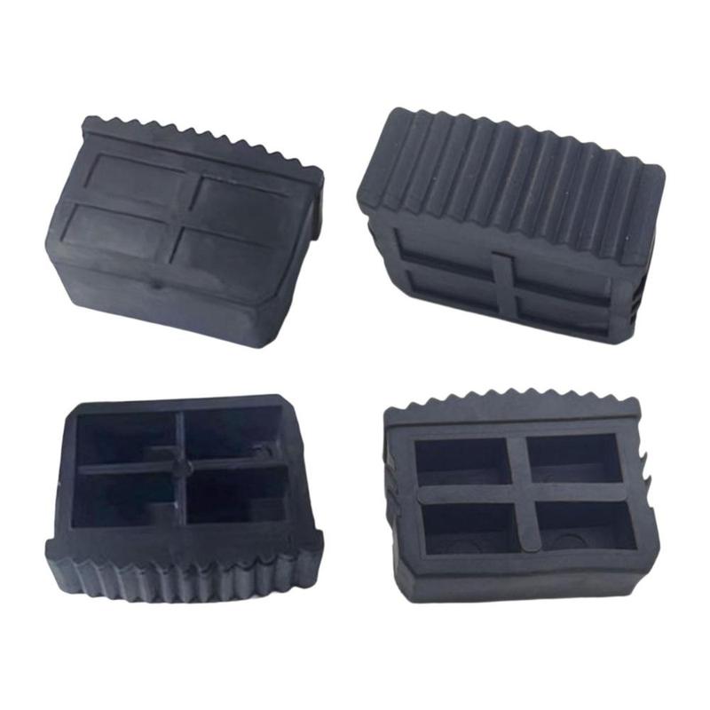 4x Telescoping Ladder Cap Feet Covers Replacement Convenient Protects Your Floor Wear Resistance Anti Skid Ladder Feet Pads 5