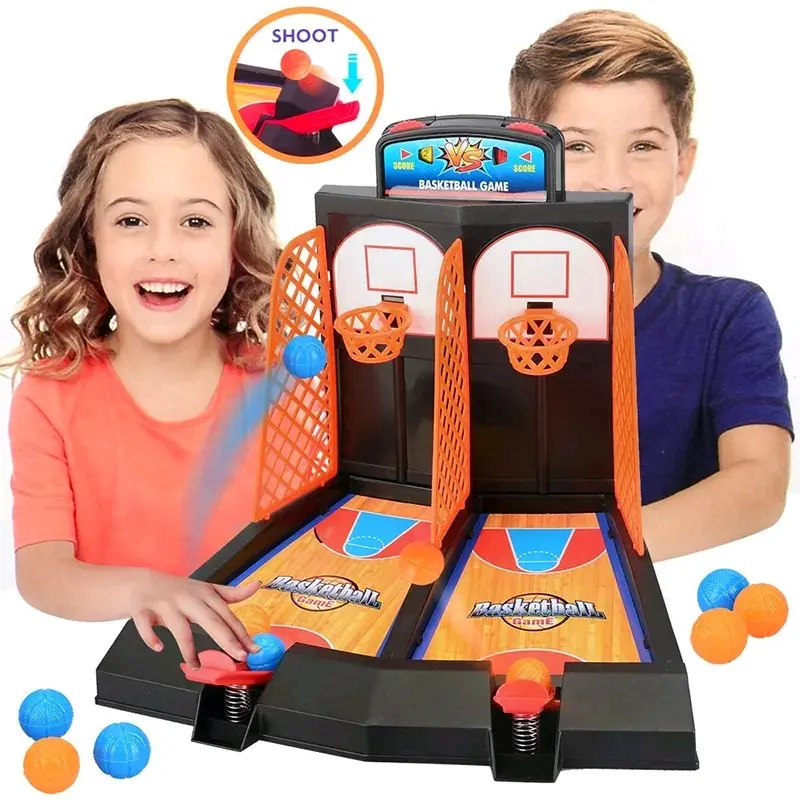 Mainan Board Game Anak Mini Basket Ball Shooting Papan Tembakan Bola Set Hadiah Cowok Cewek dewasa plastik Toys