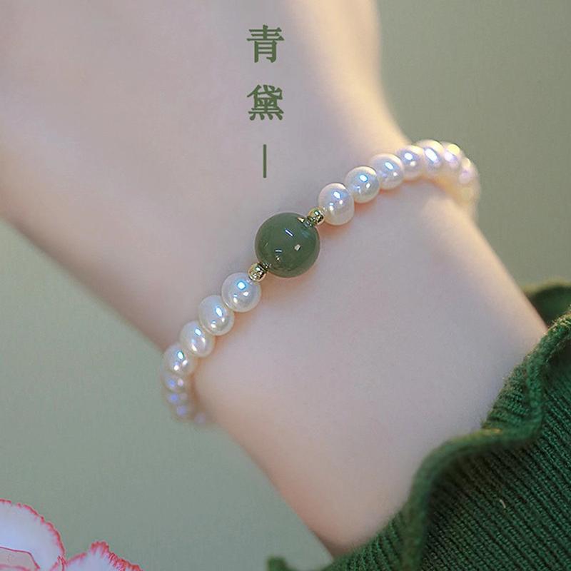 Vòng Tay Ngọc Trai Tiều Vỹ, Phổ Biến, Vòng Tay Cao Cấp Cho Nữ, Hàng Mới Về, Dễ Phối Đồ Phong Cách INS, Hạt May Mắn, Thích Hợp Làm Quà Tặng Bạn Gái, Lý Tưởng Cho Các Bạn Nữ 0
