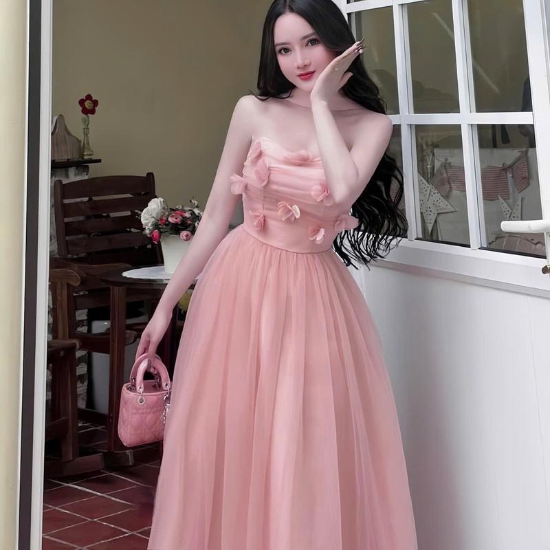 ĐẦM LƯỚI XOÈ ,ĐẦM XOÈ CHO NỮ ĐI BÀN CÔ DÂU,ĐI TIỆC CỰC XINH Nữ Women Dress Voi