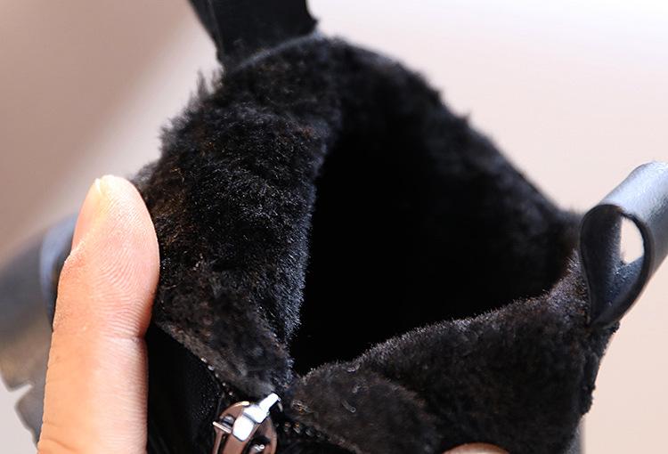 Product Introduction of Baby Boots Autumn Winter Infant Warm Fur Shoes Newborn First Walkers Baby Toddler Boy Girl PU Leather Ankle Boots Beige, Pink 22