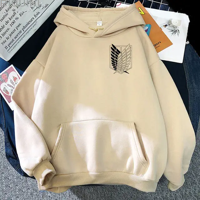 Áo Hoodie In Hình Attack On Titan, Unisex, Áo Nỉ Nam, Dáng Rộng Vừa Vặn, Áo Len Dài Tay, Baju Hoodie, Phong Cách Baju, 2021