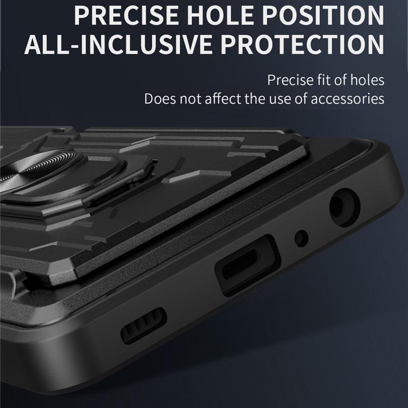 Product Introduction of Shockproof Heavy Hard Case with Metal Stand and Card Slots for POCO X6 Pro X5 Pro F5 Pro X4 Pro X4 GT X3 Pro M6 Pro F4 C65 11