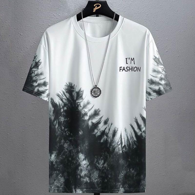 Product Introduction of [2025 New] High-Quality Summer Men's Trendy Short Sleeve Set Ins Korean Style Half Sleeve Casual Slim Fit Exquisite Versatile Top Casual Crew Neck Quick-Dry T-Shirt 9