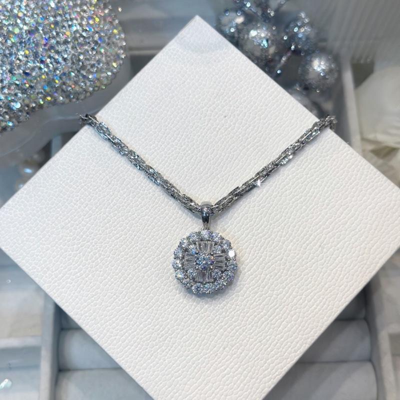  Phụ Kiện Mặt Dây Chuyền Bạc Ý 925 Mặt Tròn Hoa Khoen Trơn X.o.à.n Nam Mỹ Xi Kim  M038  KHÔNG KÈM DÂY 