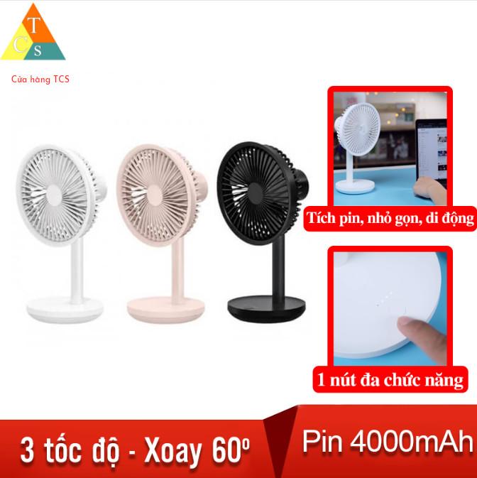 Quạt để bàn tích điện Mj alSolove F5- Destop fan F5 pin 4000mAh