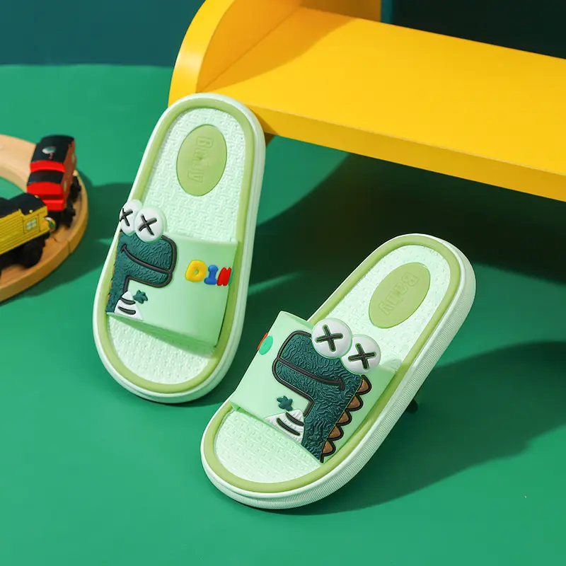 SA-B Sendal / Sandal Anak Eva Lembut Karakter Dino Lucu Non-slip 0789 5