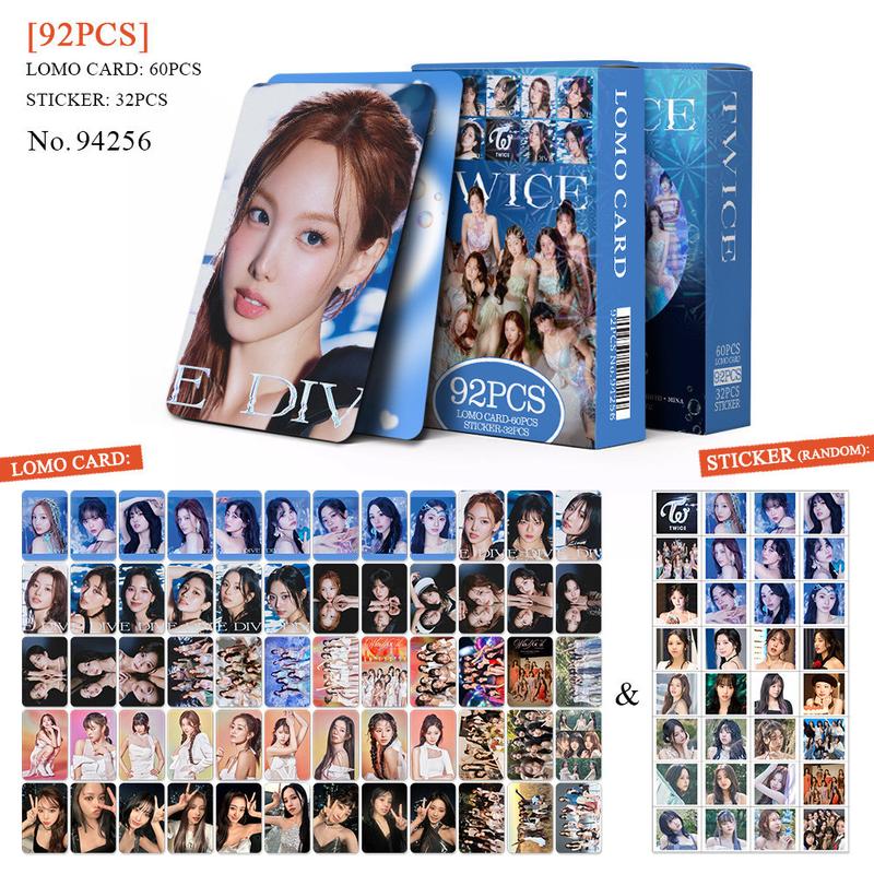 Thẻ ảnh TWICE, Bộ sưu tập thẻ LOMO DIVE KPOP, 92 chiếc / hộp, KPOP 1