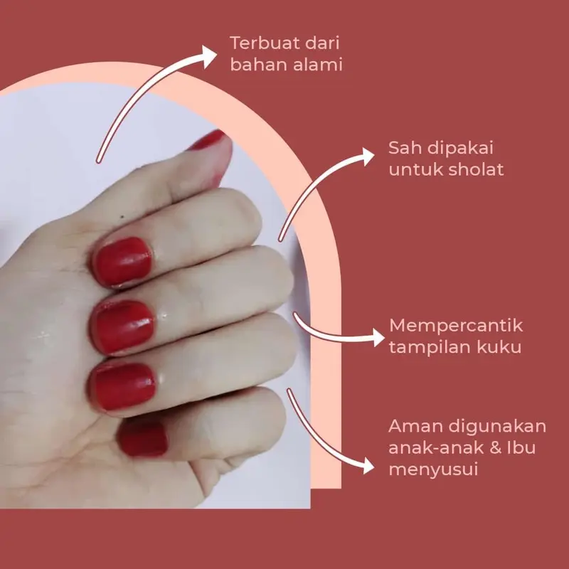 Henna TUFFA ARAB Warna Awet tahan lama sah buat Wudhu & Sholat Kuku Tangan Nail Art Polish Kutek 2