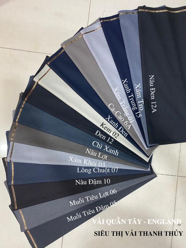 VẢI QUẦN TÂY NAM CASHMERE - KHÔNG CO GIÃN - TRUNG CẤP