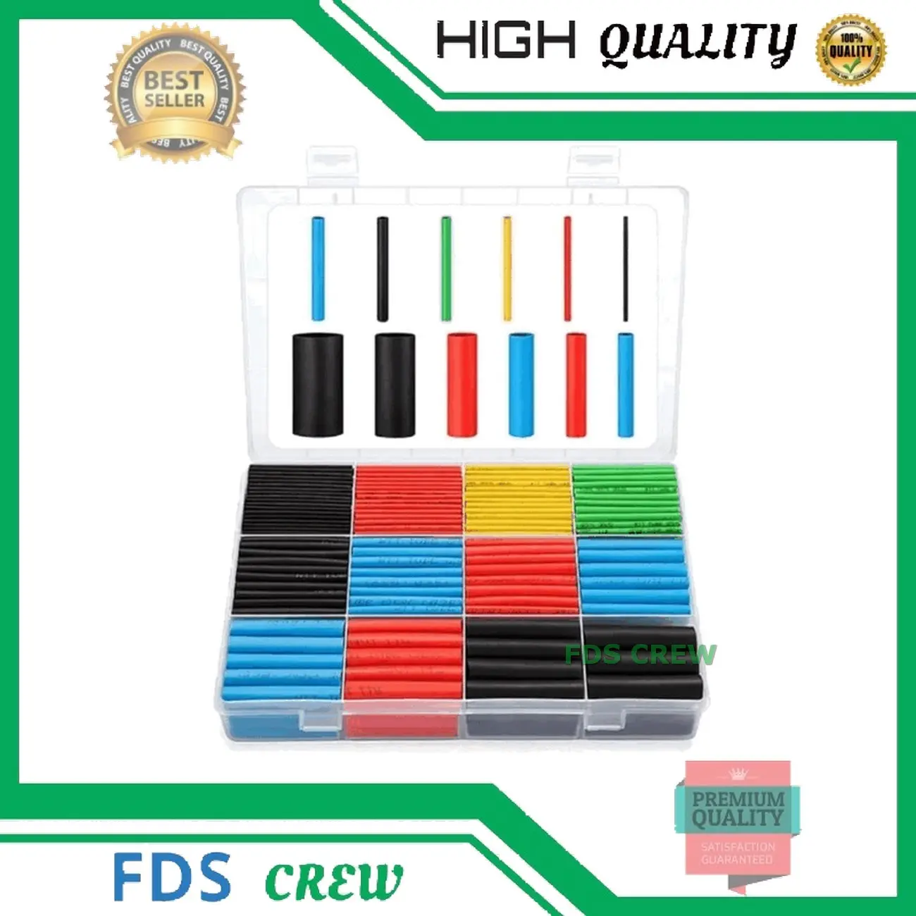 Solasi Bakar 530 PCS Heat Shrink Selongsong Selang Kabel Warna Warni