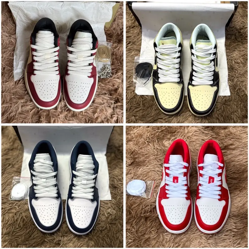 Giày thể thao sneaker nam nữ j1 low hàng quảng châu cao cấp