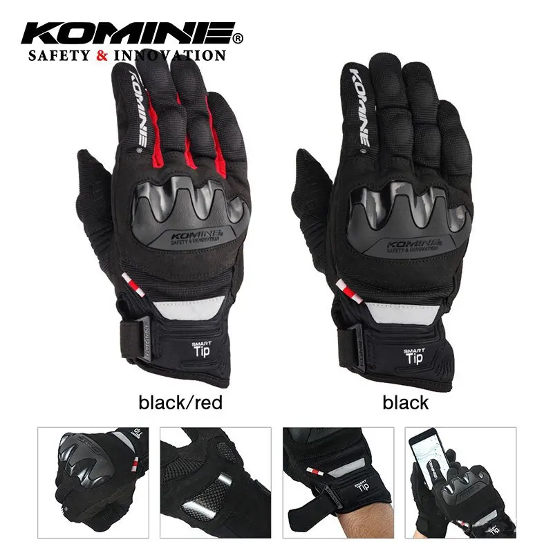 Sarung Tangan Motor Komine GK 220 Komine Gloves Full Finger Touch Screen Dukung COD