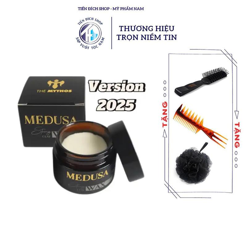 [BẢN MỚI] Sáp vuốt tóc Medusa By The Mythos 60gr Việt Nam + Tặng lược tạo kiểu bán nguyệt, bông tắm than tre, lược texture cao cấp Chăm Sóc Tóc Dưỡng Tóc