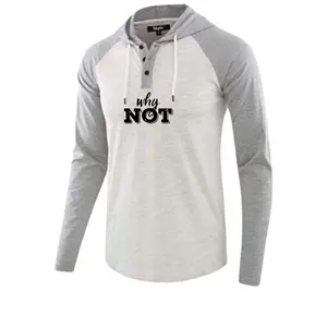 baju kaos Hoodie raglan lengan panjang motif simple not