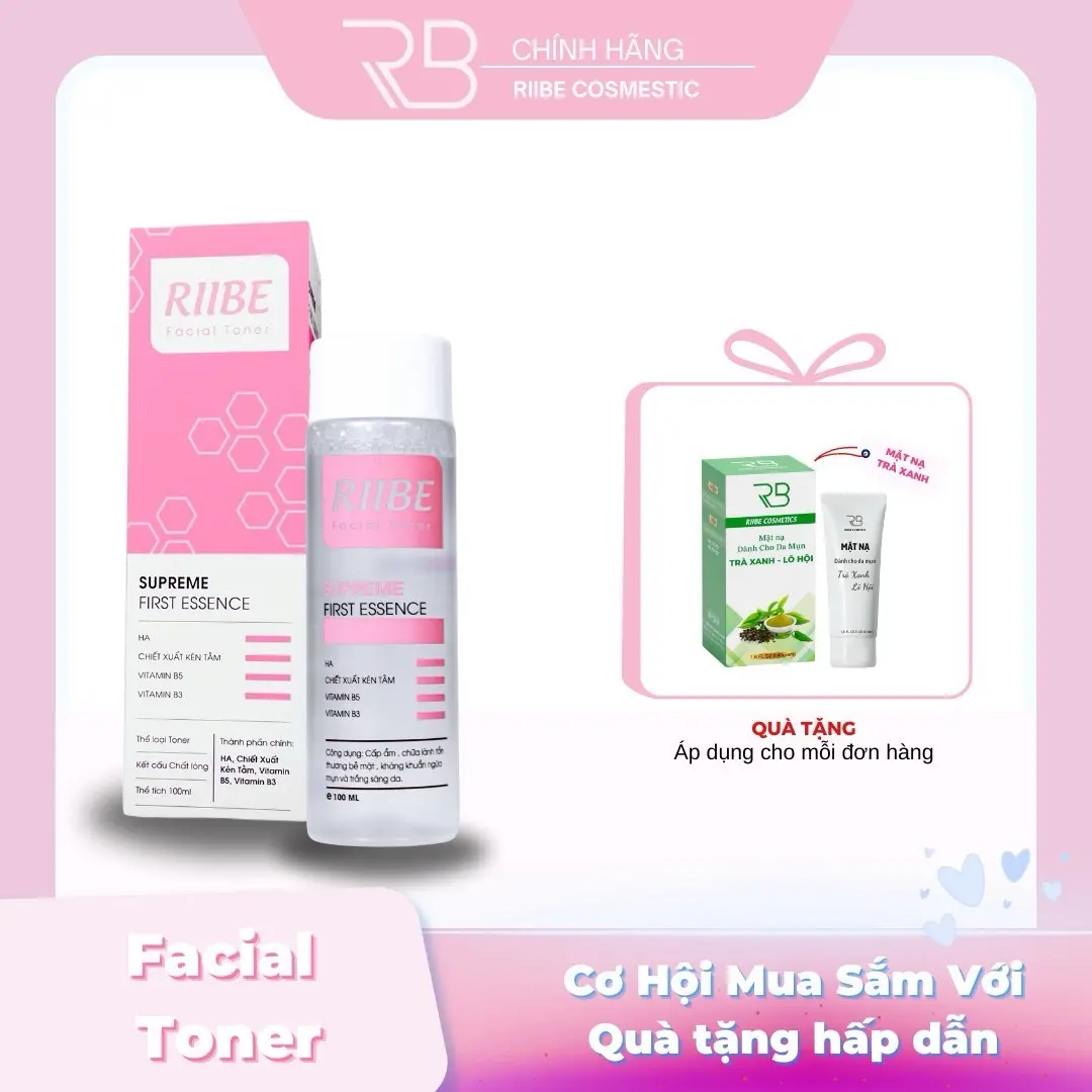 FACIAL TONER RIIBE COSMETICS cap