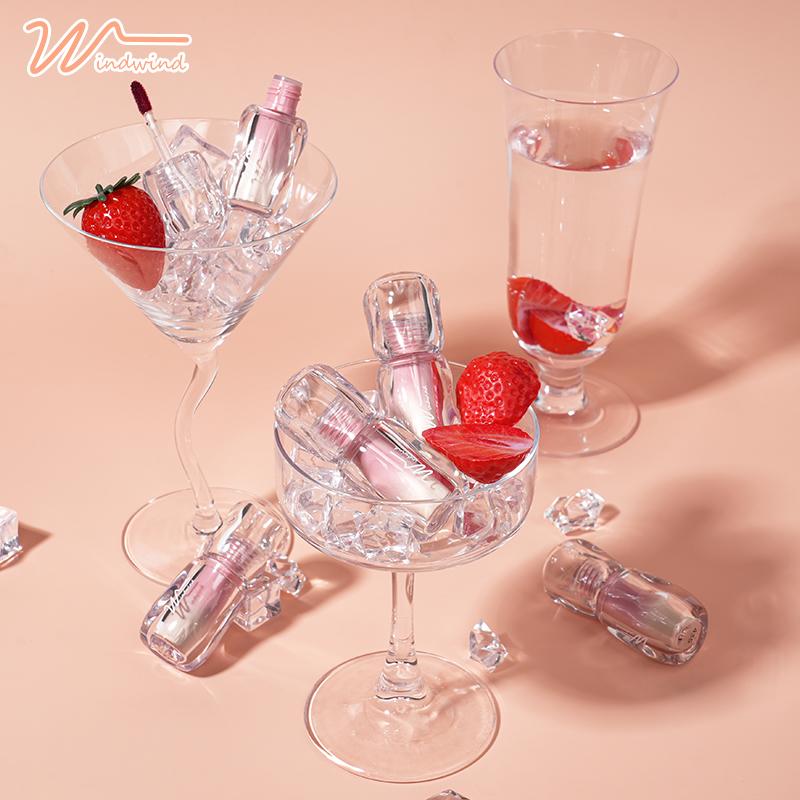 WindWind Ice Kristal Lip Glaze Watery Lip Jelly Tint Moist Mirror Lip Gloss Glow Lipstik Tidak Mudah Pudar Pelembab Tahan Lama WindWind Ice Kristal Lip Glaze Watery Lip Jelly Tint Moist Mirror Lip Gloss Glow Lipstik Tidak Mudah Pudar Pelembab Tahan Lama