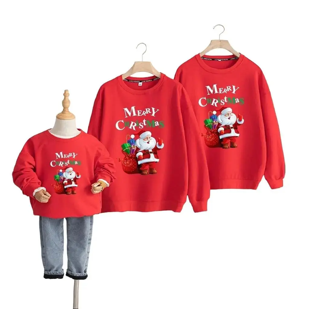 Áo Thu Đông Gia Đình NOEL 3/4/5 Người Mẫu Hot 2025 - Chất Nỉ Bông Mịn Mát - Hoodie, Cổ Tròn Nữ Women Top