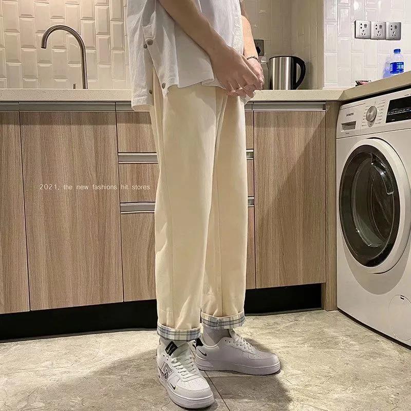 Product Introduction of Quần Thường Ngày Cho Nam, Mỏng Và Rộng Rãi, Thoải Mái, Phong Cách Mùa Xuân Và Mùa Hè, Quần Ống Đứng Cropped Harem Hợp Xu hướng Quần Thoáng Khí, Dành Cho Nam 6