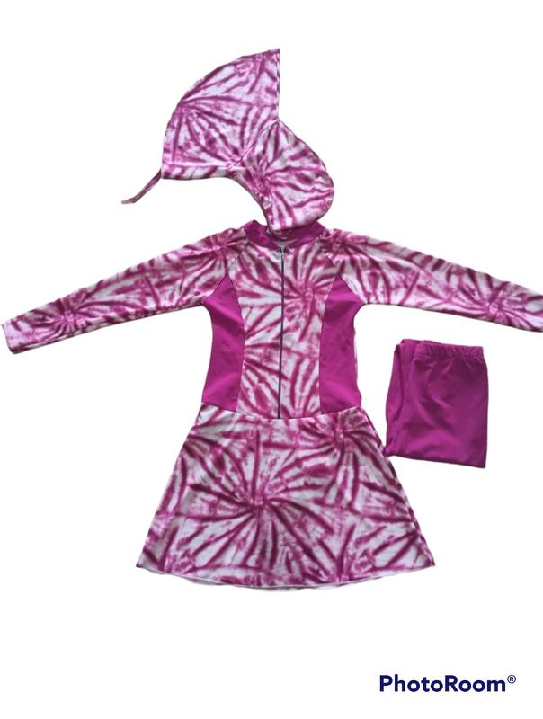 Baju Renang Muslim Motif Anak usia 3 tahun sampai 12 tahun Warna Motif Random Ya Kakak !!!! Sport 4