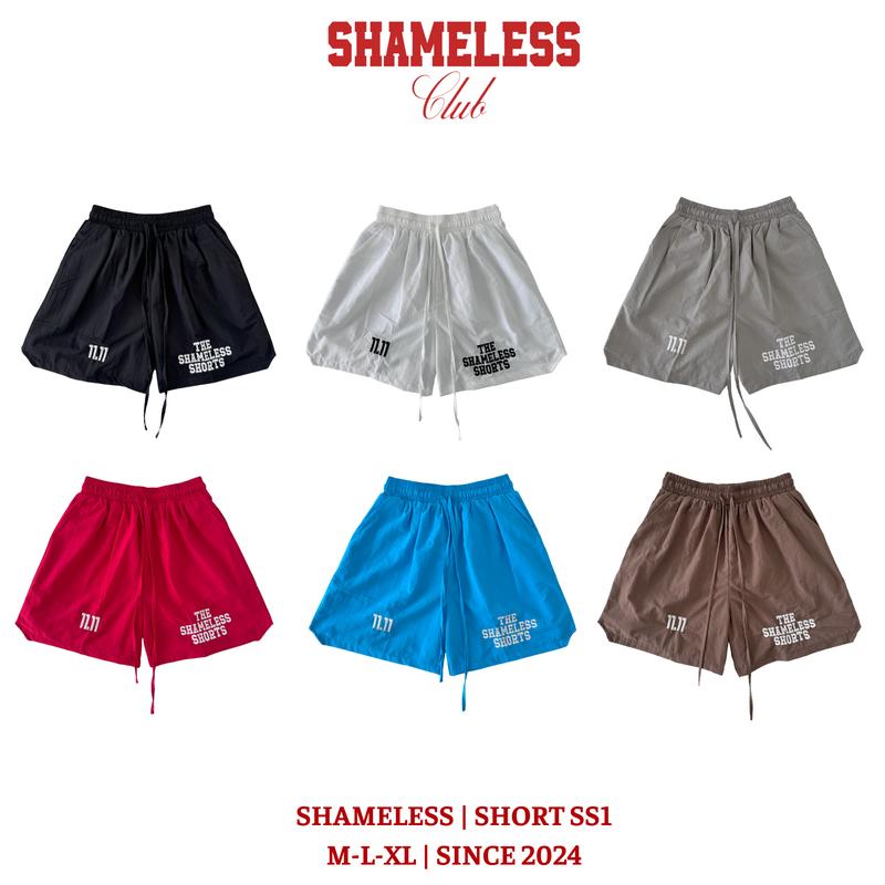 [HẾT HÀNG] Shameless Club | Quần Short Dù Nhăn Lót Lưới Họa Tiết Thêu Nổi Form Trên Đầu Gối QS.001 Unisex 1