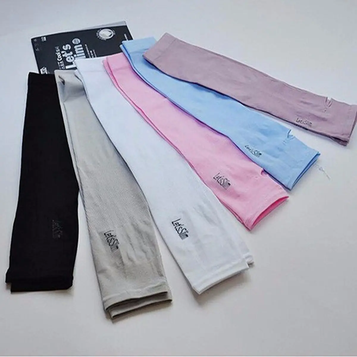 Sỉ combo 10 Let's Slim Găng Tay Chống Nắng Hàn Quốc Xỏ Ngón (giao ngẫu nhiên)