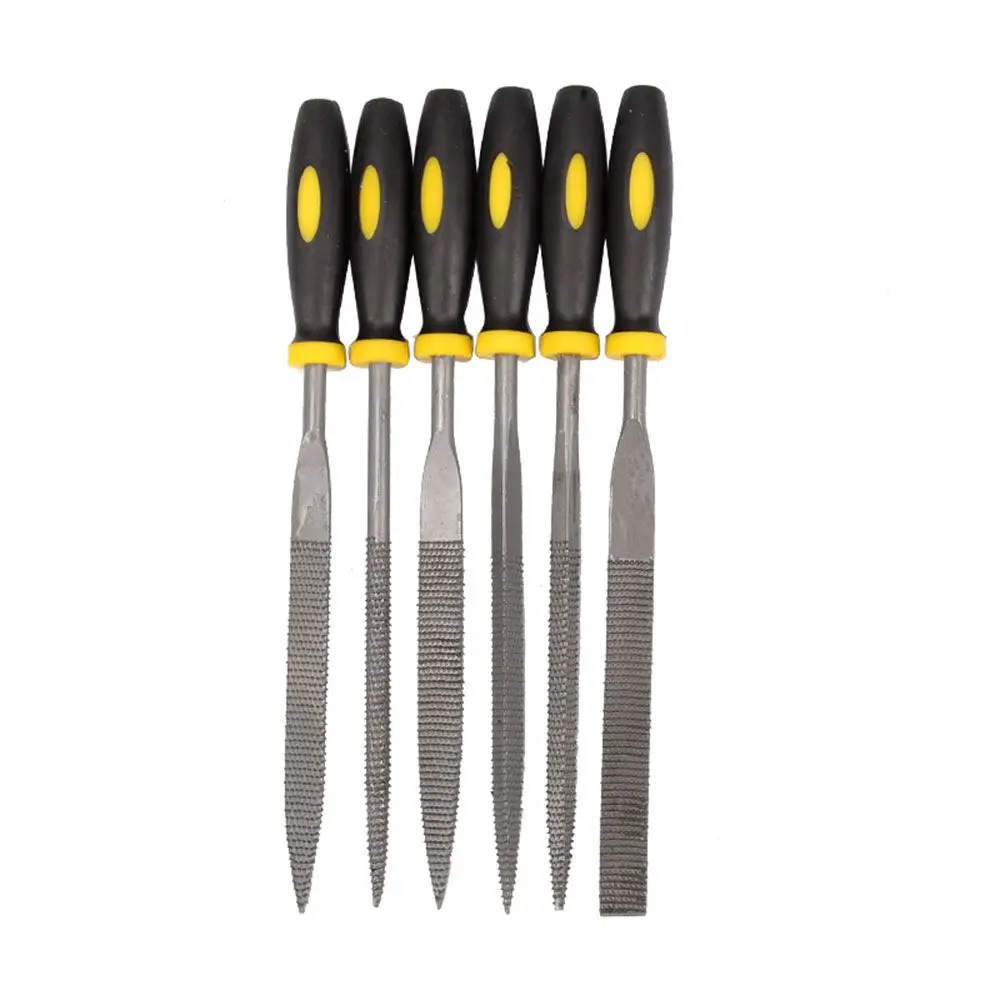 DIY Craft File Tool  Set Flat Triangular Mini Needle Metal File Rasp Wood Metal Carving Wood Rasp Files Assorted  Rasps For 6Pcs