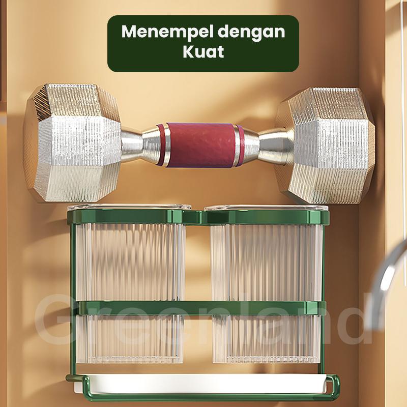 Product Introduction of Greenland Rak Pisau Dapur Stainless Tempat Peralatan Makan Sendok Garpu Sumpit Makan Minimalis Rack Gantung HRM158 24