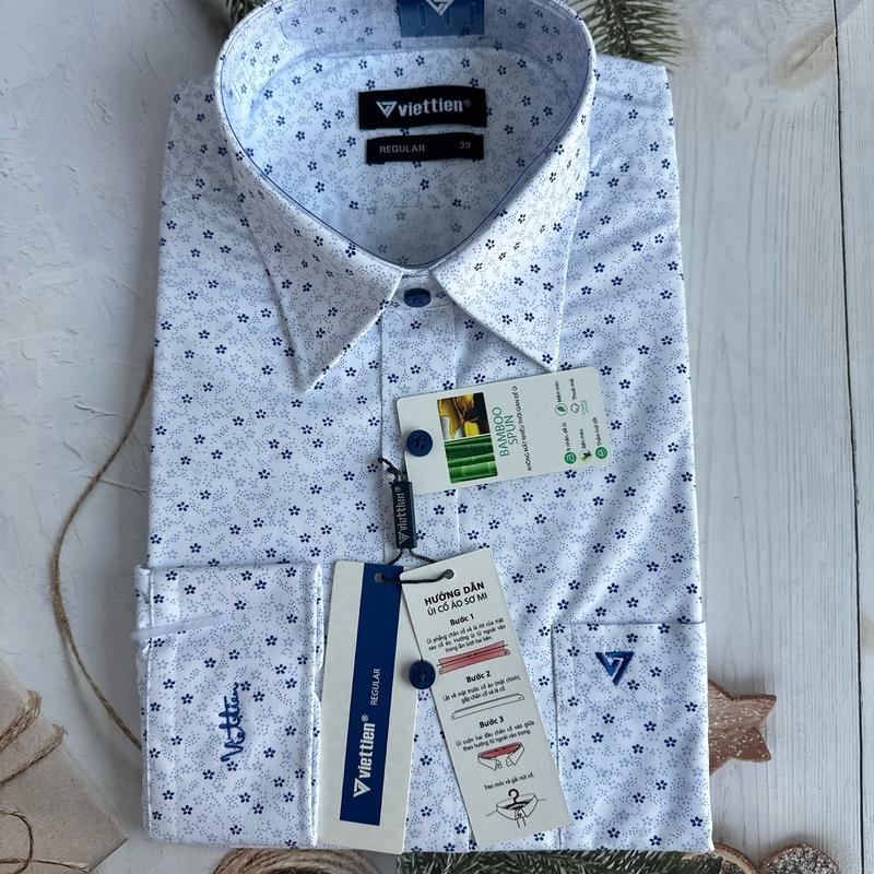  Áo sơ mi việt tiến dài tay phom regular mã 1s0626 