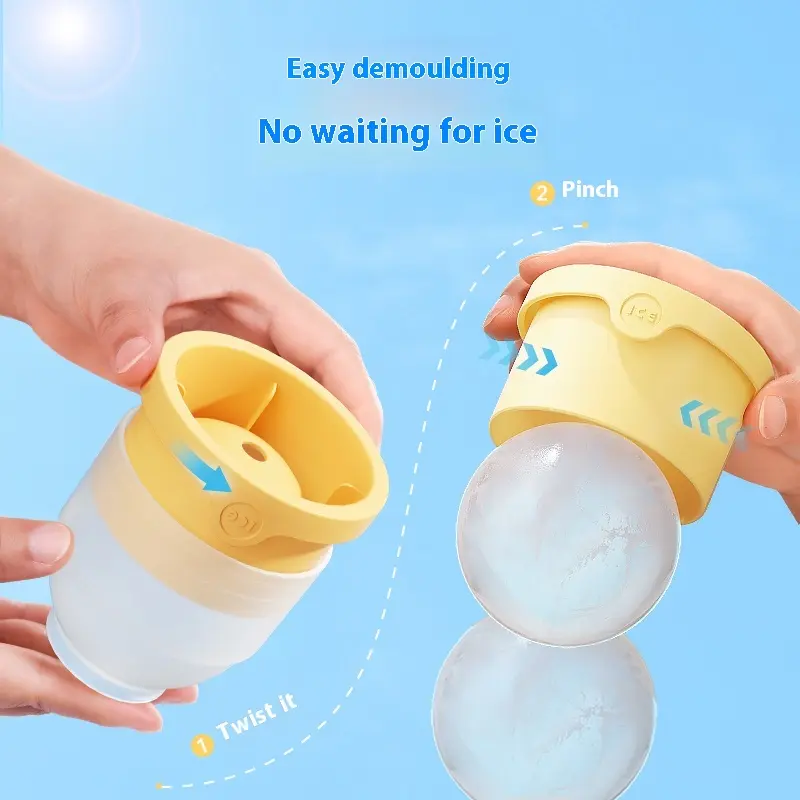 Whiskey round Ice Hockey Mold Household Food Grade Ice Cube Marvelous Making Gadget Quick-Frozen Ball Ice Tray Model party  favor 100  count  bouquet anniversary  gift
