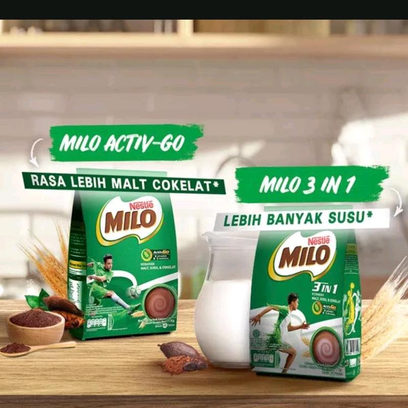 milo 1kg kemasan pouch kemasan ekonomis susu bubuj Balita Bubuk Milk 5