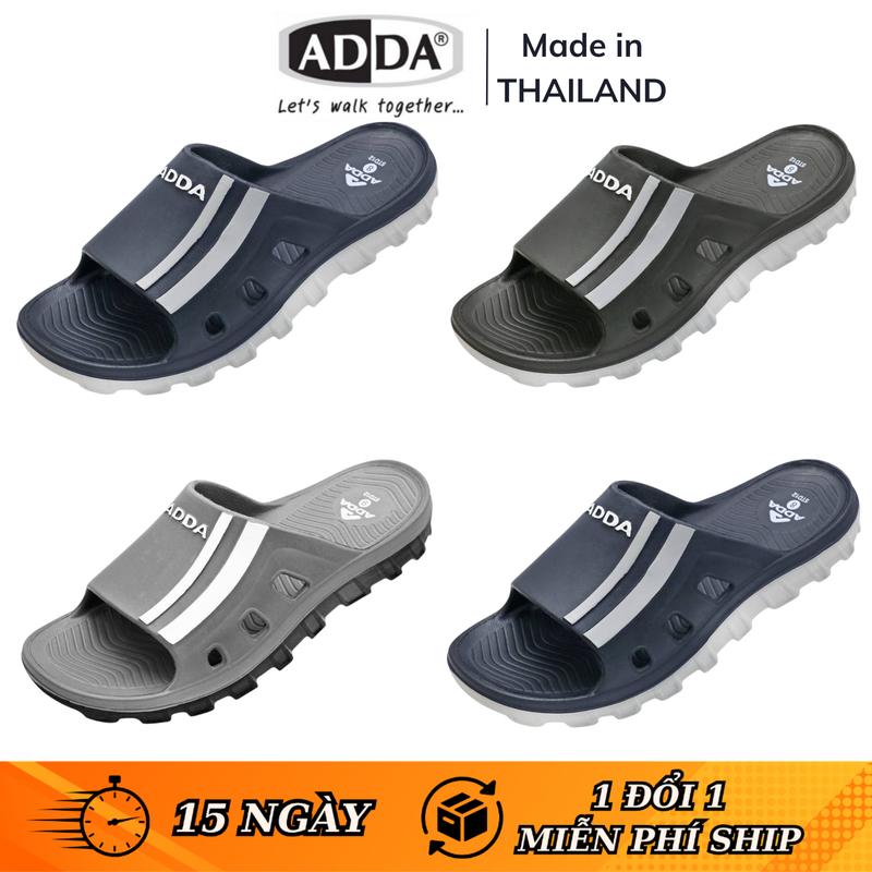 Dép Thái Lan ADDA 5TD12 Quai Ngang Nam Đúc Nguyên Khối Đi mưa Slipper DéP
