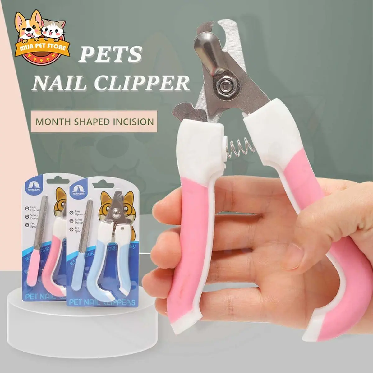PET NAIL CLIPPER W/ NAIL FILE TOOL FOR DOGS&CATS NAIL CUTTER PET GROOMING TOOLS pet nailcutter