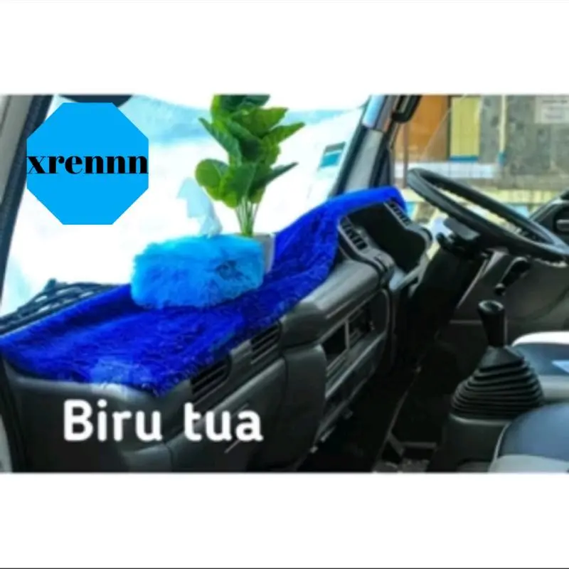 READY Cover Alas Dasboard Mobil Ukuran 150 cm × 50 cm & Cover Kotak Tisu Rasfur - Car Coklat FREE SARUNG TISSU 3