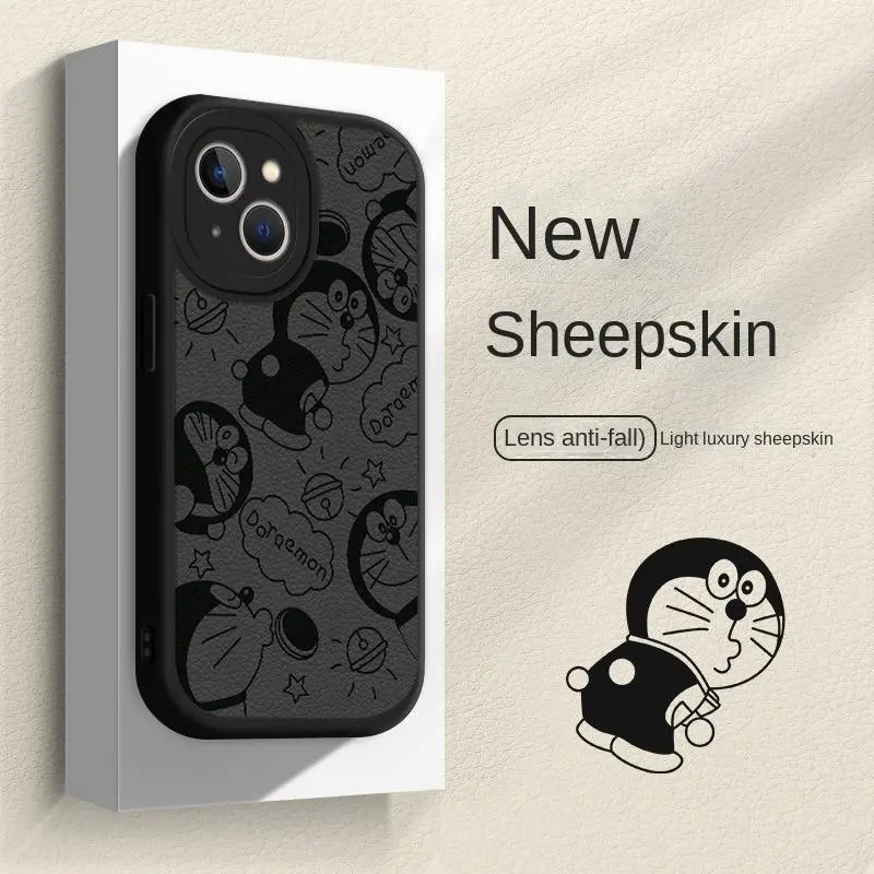 Robot cat iphone15 phone case new iphone13 cartoon iphone14pro silicone iphone12 full package 11 anti-drop soft case