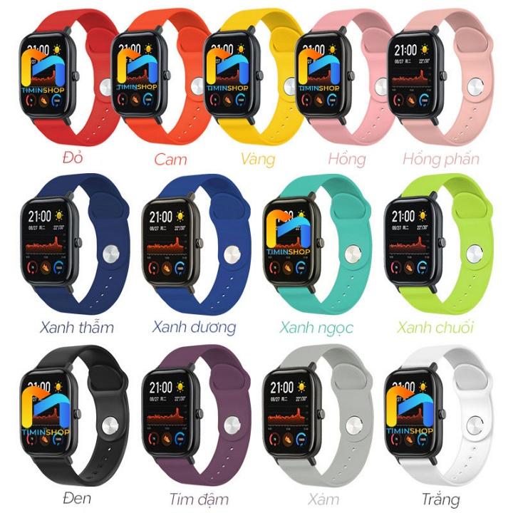 Dây đeo Amazfit Active/ GTS 4/ 3/ 2/ 2e/ 2 mini/ 4 mini/ Bip/ Bip U/ Befit B3S/ B3/ B4/ Sporty 2 (DSK)