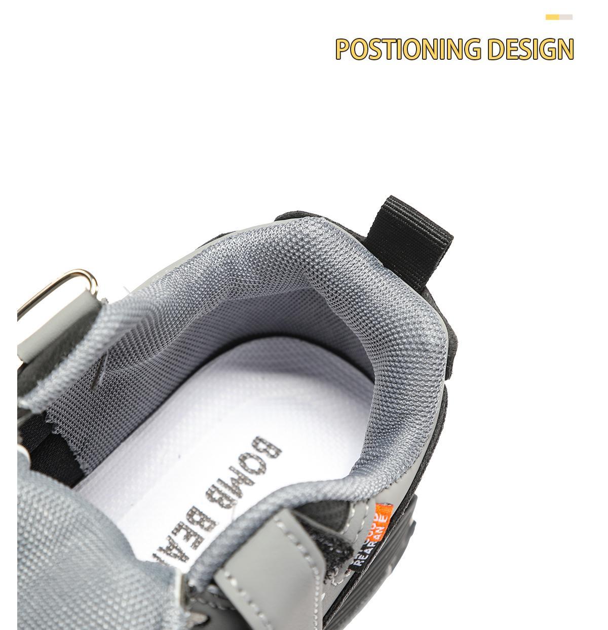 BOMBBEAR 6302  Sepatu Sekolah Anak Dengan Fashion Sneakers Mesh Sintes Premium, Kualitas Nyaman Lentur Ringan Desain Ergonomis untuk Aktivitas Aktif Si Kecil! warna Abu, Biru dan Pink dengan size 26-37