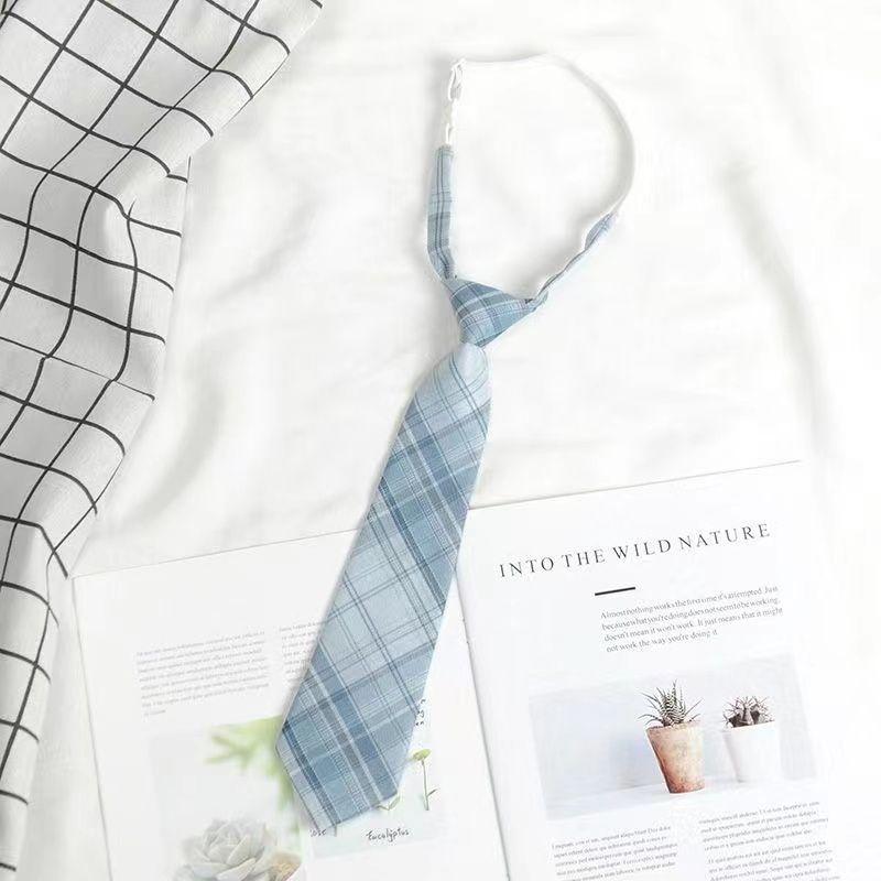 Product Introduction of Blue Tie DK Shirt Men's Casual Formal Lazy No-Knot Easy Pull College Style Bow Tie Women's Decoration 16