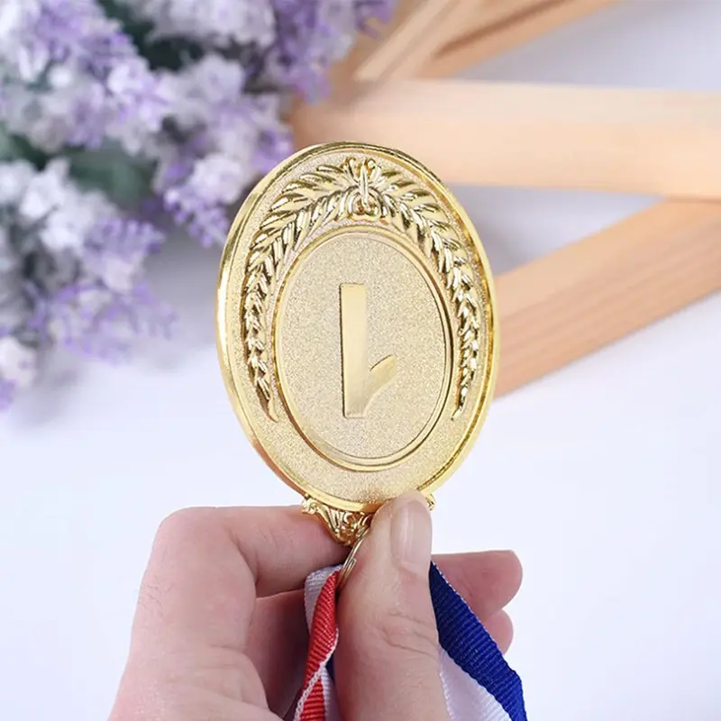 Medali Warna Emas Perak Perunggu Plus Medalion Mendali Gold Silver Bronze Penghargaan Lomba Kejuaraan Olimpiade Hadiah Wisuda Souvenir/Medali Anak-Anak 6