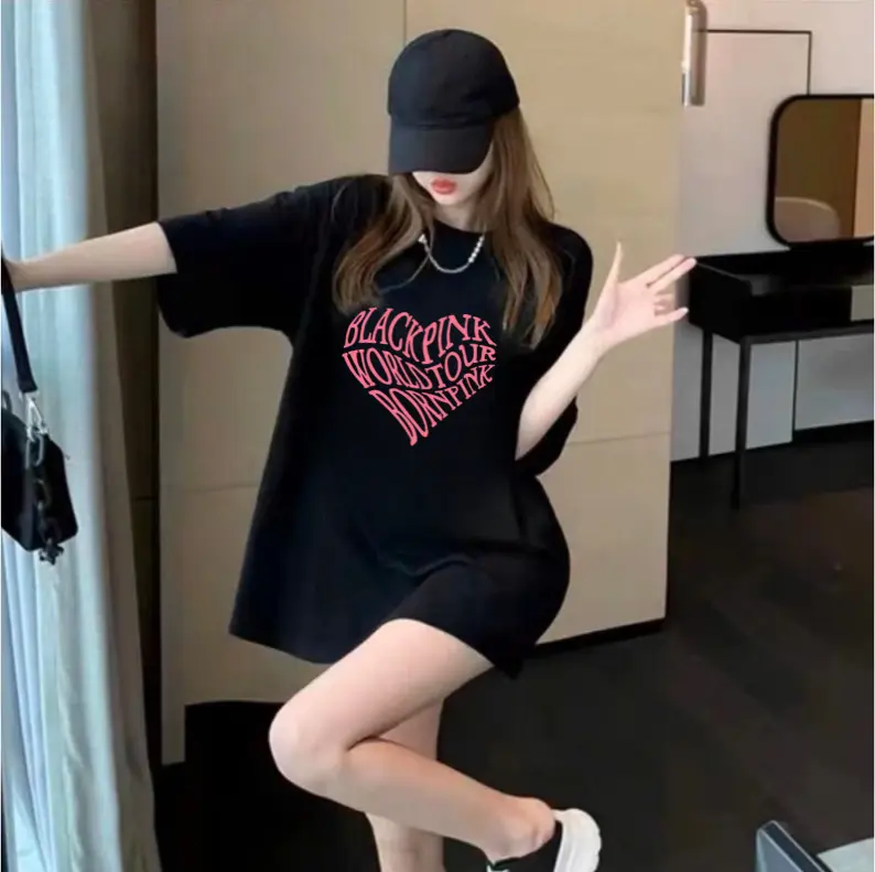 Áo thun ROSE SHOP in hình BLACKPINK WORLD TOUR BORN PINK dành cho Fan Blackpink | Áo thun in nhiệt Hàn Quốc, chất vải cotton co dãn 2 chiều 220 gsm, mát mẻ thông thoáng, siêu mịn siêu mát - Top, Cổ Tròn, Unisex Nữ Women