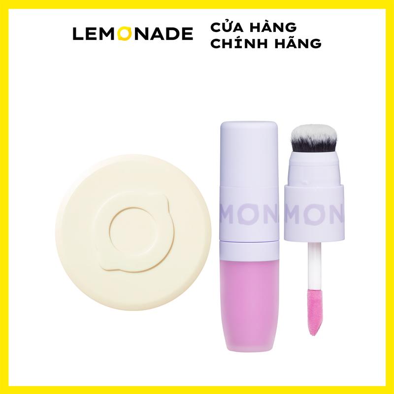  Combo 01 Phấn nước Lemonade Matte Addict Cushion 15g và Má kem mịn lì thuần chay Lemonade Perfect Couple Blush 8.5g 