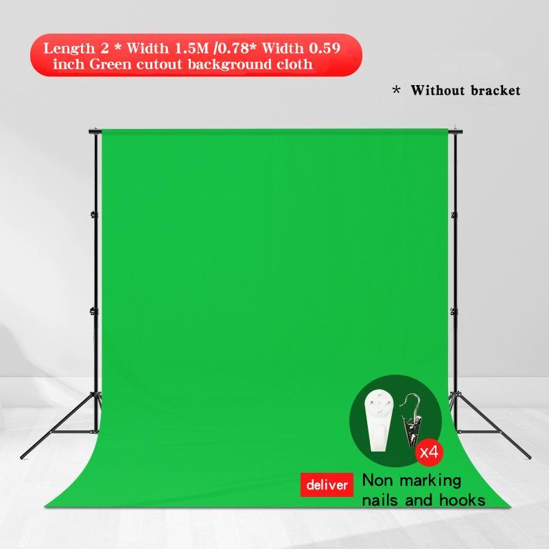 Product Introduction of Portable Green Background Cloth, 1 Set Multipurpose Live Streaming Film & Television Background Cloth, Thick Green Screen Photography, Cutout Cloth, ID Photo Shooting 1