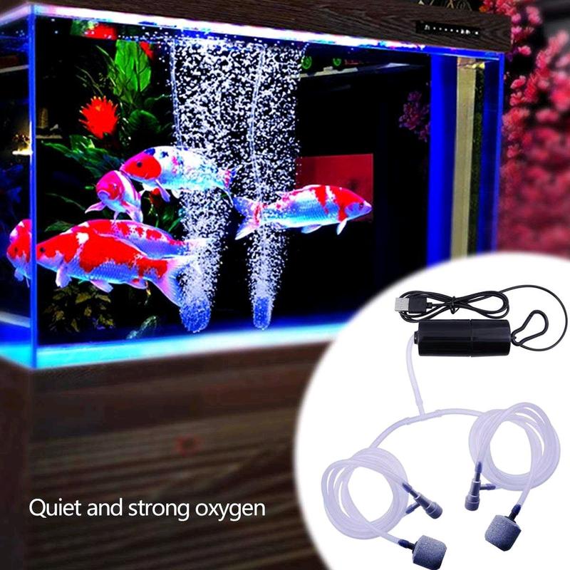 Produk SweetLife Aerator Aquarium USB Double Pump with Accesories 5V 1W - SL2P 2