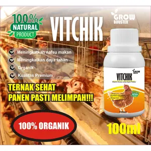 VITCHIK AYAM PETELUR, 100ml Obat Dan Suplemen Pemacu Produksi Telur Untuk Ayam Petelor Dan Unggas - Memperbanyak Hasil Telur Dan Menjaga Kesehatan Ayam