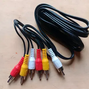 kabel Rca hitam 3x3 AV Video to TV STB