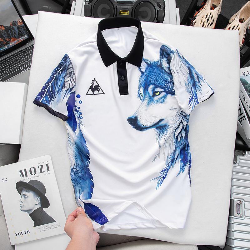 Áo polo thể thao G46 IN 3D hè nam new 2024 tropical SZ 50 -110KG Có Cổ 0