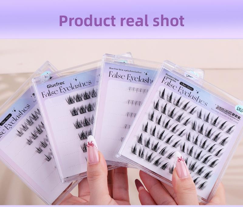 Product Introduction of Flat Glue-Free False Eyelashes Formaldehyde-Free 10 Rows SUNFLOWER Lower Eyelashes Fox False Eyelashes Female Natural Self-Adhesive 4